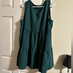 Green Sleeveless Dress